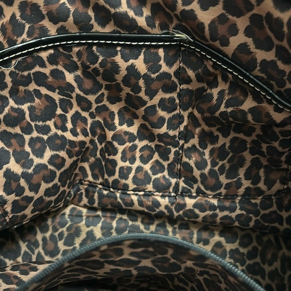 Wilson’s Leather Black Croc Embossed Travel Tote Bag Y2K - Picture 7 of 12